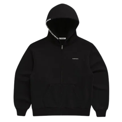 Black Madhappy Classic Fleece Zip Up Hoodie