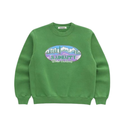 Green Madhappy Great Outdoors Crewneck