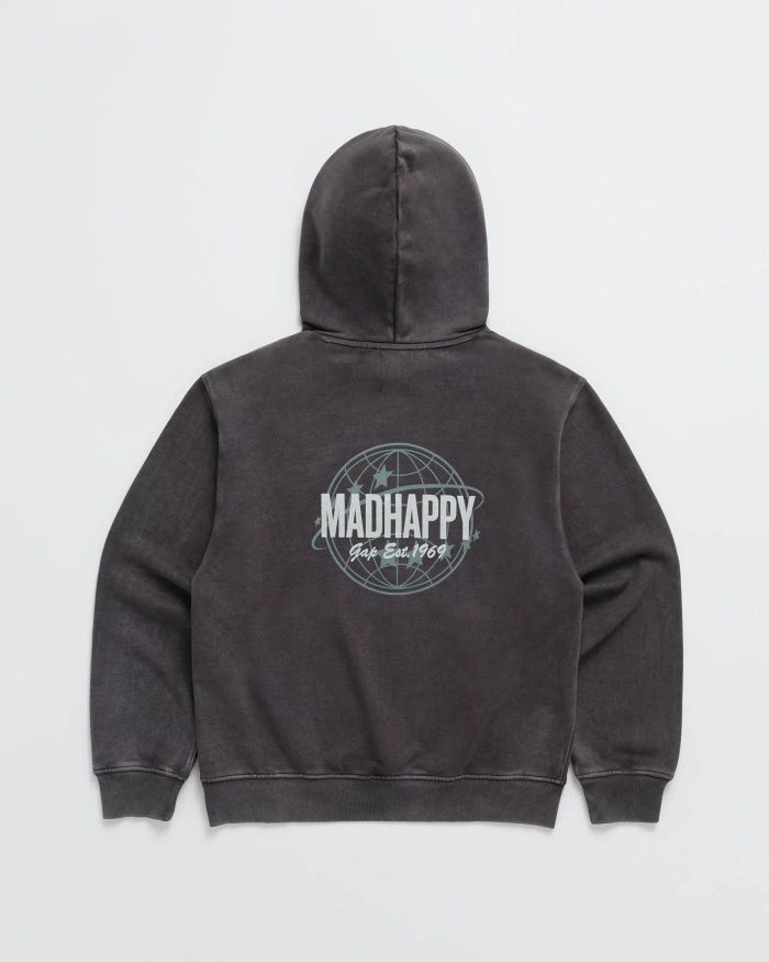Madhappy And Gap Globe Hoodie Jet
