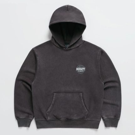 Madhappy And Gap Globe Hoodie Jet