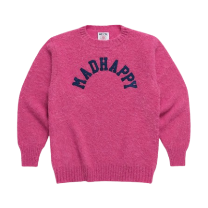Madhappy Arch J. Press Shaggy Dog Crewneck Pink