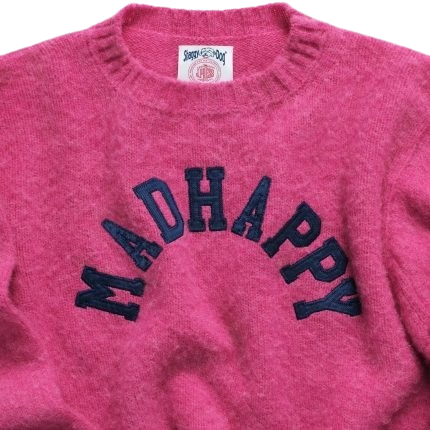 Madhappy Arch J. Press Shaggy Dog Crewneck Pink