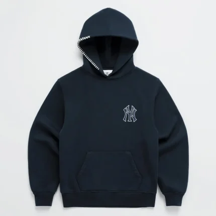 Navy Madhappy Yankees Embroidered Fleece Hoodie