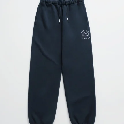 Navy Madhappy Yankees Embroidered Fleece Sweatpants