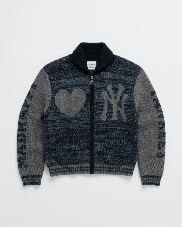 Breeze Madhappy Yankees Full Zip Shawl Sweater
