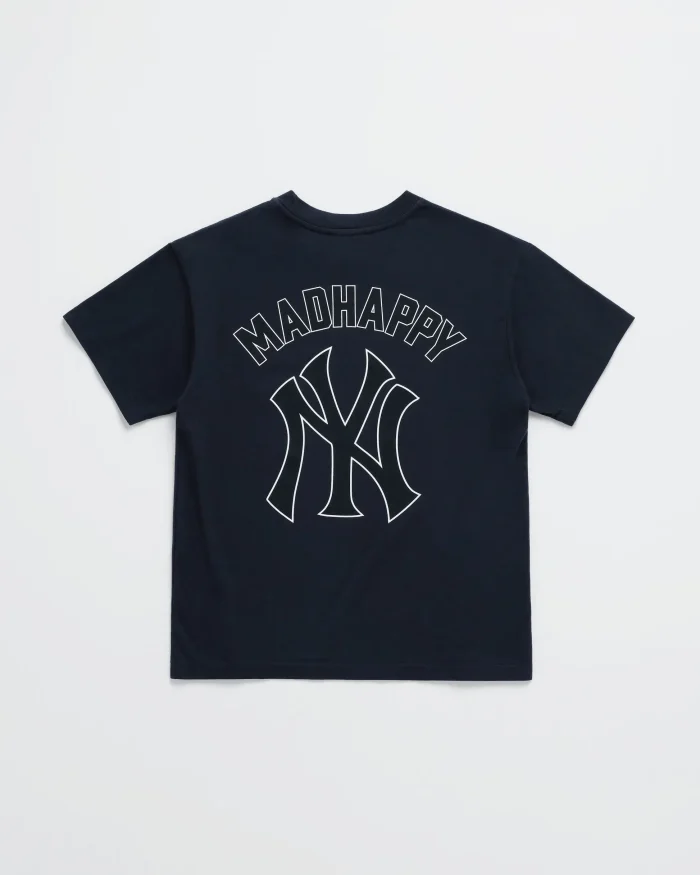 White Madhappy Yankees Midweight Tee