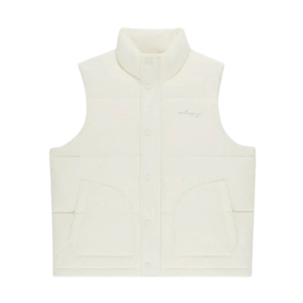 White Madhappy Cozy Puffer Vest