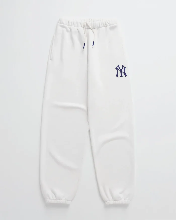 Pink Madhappy Yankees Embroidered Fleece Sweatpants